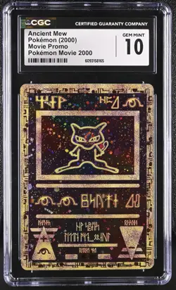 FACE SWIRL 🌀🌀 CGC 10 Gem Mint Ancient Mew Pokemon Movie 2000 Promo - Image 1