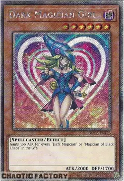 YUGIOH RA03-EN123 Dark Magician Girl MVP1 ART Platinum Secret Rare 1st Edition - Image 1
