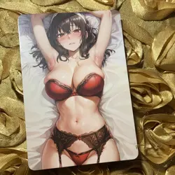 Yor Forger SPY X FAMILY Fantasy Goddess ACG Doujin Waifu Holo Card Red Dream - Image 5