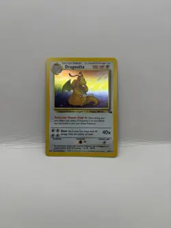 Pokemon TCG Dragonite Holo Rare Card 4/62 Fossil 1999 - Image 1