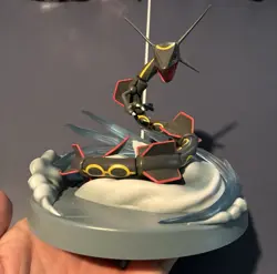 Pokemon Hidden Fates Rayquaza Figure Statue Card Display Stand Very Clean! - Image 1