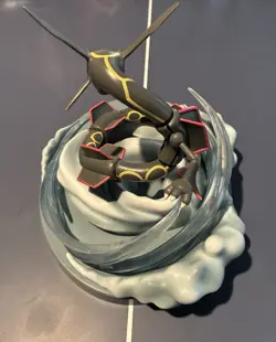 Pokemon Hidden Fates Rayquaza Figure Statue Card Display Stand Very Clean! - Image 4