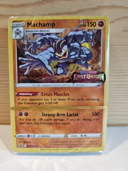 Lost Origin Build and Battle SEALED Prerelease Promo cards pack deck - Machamp - Image 1