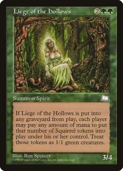 Liege of the Hollows Weatherlight HEAVILY PLD Green Rare MAGIC MTG CARD ABUGames - Image 1