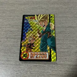 1994 Dragon Ball Z Carddass Trunks & Son Goten Prism Holo Card Bandai Japan - Image 1