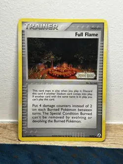 Full Flame 74/92 Ex Legend Maker Stamped Reverse Holo 2006 Pokemon TCG Card - Image 1