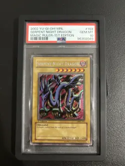 Serpent Night Dragon 1st Edition PSA 10 - MRL-103 - Secret Rare - Yu-Gi-Oh! Card - Image 1