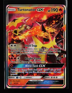 Turtonator GX 18/145 Ultra Rare Holo SM - Guardians Rising Pokemon Card - Image 1