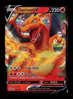 Charizard V 019/189 Ultra Rare Holo SWSH03: Darkness Ablaze Pokemon Card - Image 1