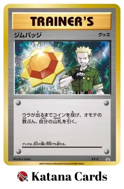 EX/NM Pokemon Cards Gym Badge Flannery Lt. Surge PROMO XY-P Japanese - Image 1