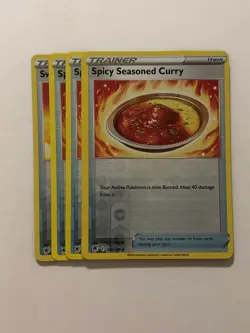 Pokemon Card Astral Radiance 4x Playset Rev Holo Spicy Seasoned Curry 151/189 - Image 1