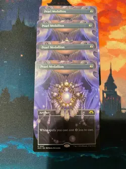 MTG Modern Horizons 3 Pearl Medallion Borderless x 4 - Image 1