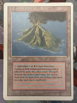 TCG MTG Volcanic Island [3ED - ] - HP [Normal] - Image 1