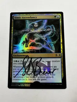 MTG Magic Simic Ascendancy Signed FOIL Artist Proof x1 GRN Draft Weekend Dominic - Image 1