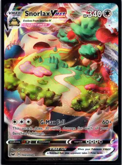 Snorlax VMAX 142/202 Sword & Shield Full Art Holo Ultra Rare Pokemon NM - Image 1