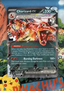 Pokemon TCG Charizard ex 125/197 Play Stamped Prize Pack Series Holo NM/M - Image 1