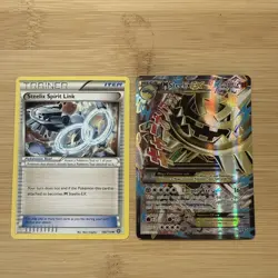 Pokemon TCG M Steelix EX Full Art Rare Steam Siege 109/114 (BONUS SPIRIT LINK) - Image 1