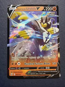 Holo Rapid Strike Urshifu V 087/163 Ultra Rare Battle Styles Pokemon TCG - Image 1