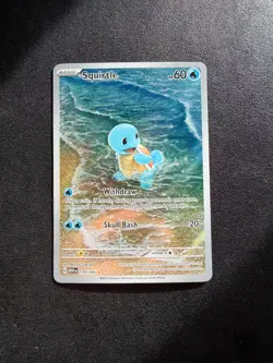 Pokemon Squirtle 170/165 Illustration Rare Full Art Holo Scarlet & Violet 151 - Image 1