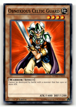 Obnoxious Celtic Guard SDMY-EN018 1st Edition Common Structure Deck: Yugi Muto L - Image 1