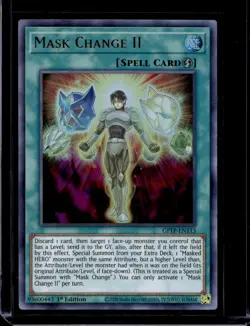 *** MASK CHANGE II *** (MASK CHANGE 2) GFTP-EN113 YUGIOH! (ULTRA RARE) - Image 1
