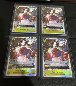 One Piece TCG Boa Hancock Op14-112 SR Playset 4x The Azure Sea’s Seven English - Image 1