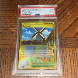 Pokemon TCG Artazon Obsidian Flames Hyper Rare Card 229/197 PSA 9 - Image 1