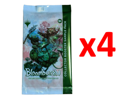 Bloomburrow Collector SAMPLE Pack Bundle of 4 MTG Magic the Gathering - Image 1