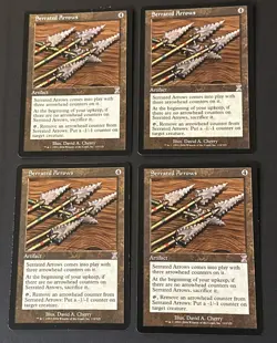 Serrated Arrows x4 Time Spiral Ex Condition see front and back pics - Image 1