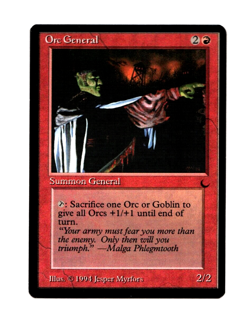 MTG Orc General SP/NM- The Dark Magic the Gathering ~ Free Shipping ~ - Image 1