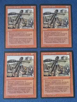 MTG 4x Dwarven Catapult x4 LP Fallen Empires Magic Playset - Image 2