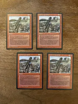 Dwarven Catapult NM+ x4 NEVER PLAYED MTG Fallen Empires Magic 1995 FAST SHIPPING - Image 1