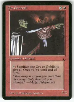 Orc General The Dark Uncommon Magic: the gathering Near Mint or Better - Image 1