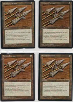 SERRATED ARROWS X4 MAGIC Mtg HOMELANDS NEAR MINT/MINT UNPLAYED! 1995 - Image 1