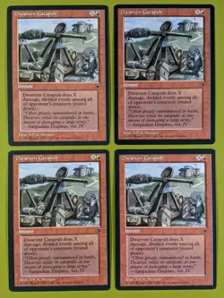 Dwarven Catapult x4 Fallen Empires 4x Playset Magic the Gathering MTG - Image 1