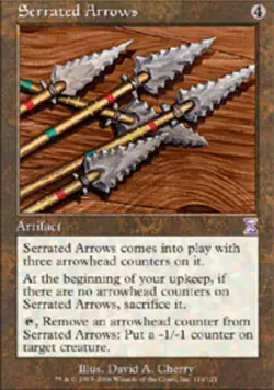 1x Serrated Arrows NM-Mint, English Timeshifted MTG Magic - Image 1