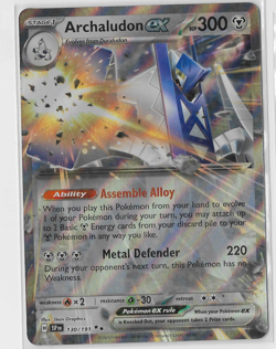 Archaludon ex - 130/191 SSP SV08: Surging Sparks Holo Double Rare NM Pokemon TCG - Image 1