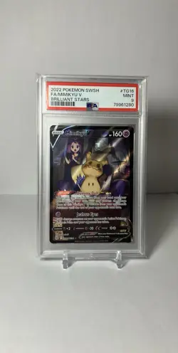2022 Pokemon SWSH Brilliant Stars TG16 FA Mimikyu V PSA 9 - Image 1