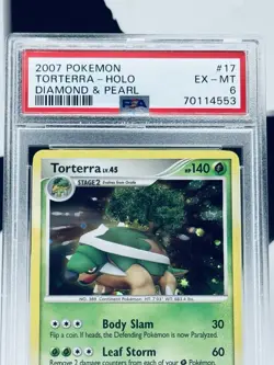 Torterra Diamond & Pearl D&P #17 Holo Pokemon XZ PSA 6 - Image 2