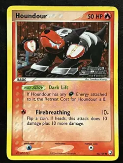 Pokemon Houndour Reverse Holo - Team Rocket Returns - 60/109 MP - Image 1