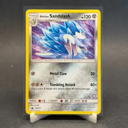 Pokemon TCG Alolan Sandslash SM127 Black Star Promo Sun & Moon Non Holo | LP/EX - Image 1