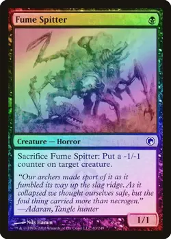 Fume Spitter FOIL Scars of Mirrodin NM Black Common MAGIC MTG CARD ABUGames - Image 1