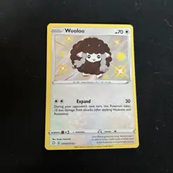 Pokemon TCG Wooloo Shining Fates Holo Rare Card SV103/SV122 - Image 1