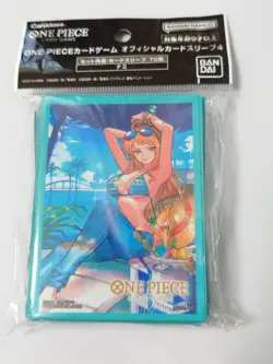One Piece Card Game Official Card Sleeves Part 4 Nami 70 Sleeves Bandai Lot 2 - Image 3
