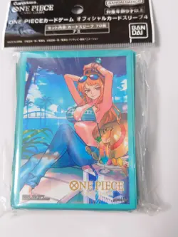 One Piece Card Game Official Card Sleeves Part 4 Nami 70 Sleeves Bandai Lot 2 - Image 4