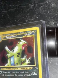 Pokemon TCG Tyranitar Holo Rare Card 12/75 Neo Discovery - Image 5