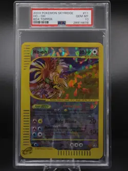 2003 POKEMON SKYRIDGE BOX TOPPER #11 HO-OH PROMO HOLO - PSA 10 - POP 95! - Image 1