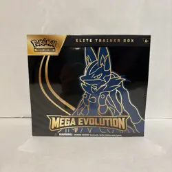 Pokemon TCG Pokemon Mega Evolution Lucario ETB Elite Trainer Box NEW - Image 1