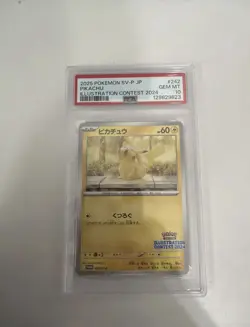 Pokemon 2024 Illustration Contest Pikachu X2 psa 10 - Image 1