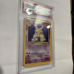 Pokemon Alakazam Base Set Unlimited Holo Rare #1 PSA 9 Mint - Image 2